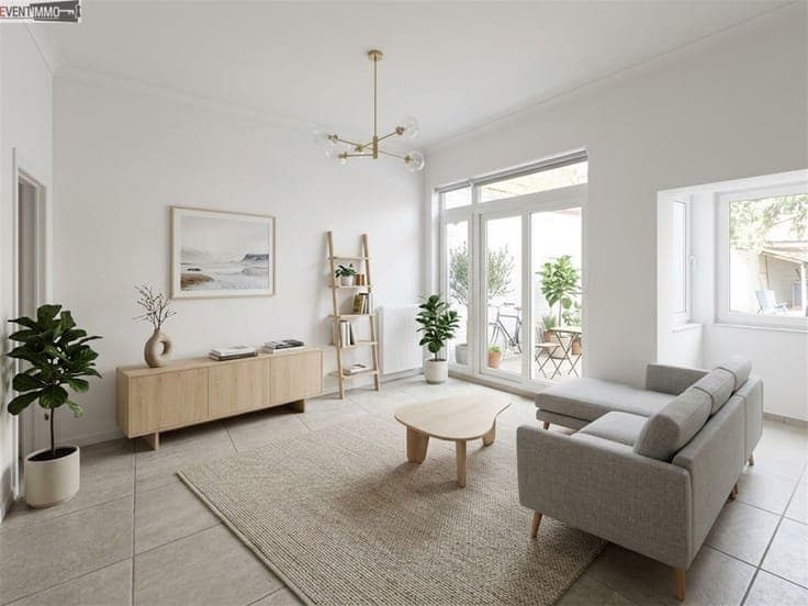 Small 2-bedroom single-family house with 81 m² garden