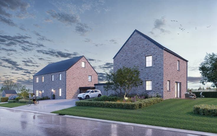 Dernières maisons à Marchovelette