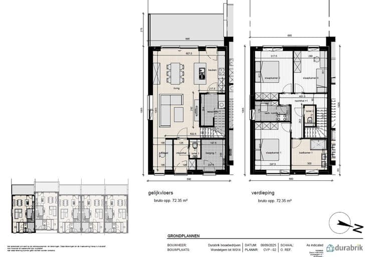 Volledig afgewerkte 3-gevel woning | 3 slpk | 6% btw moge...