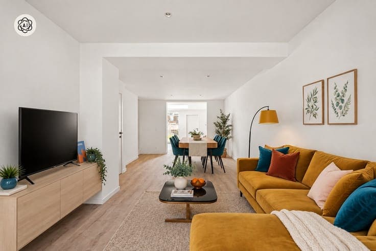 Move-in-ready 3-bedroom home with a garden and in-floor heat