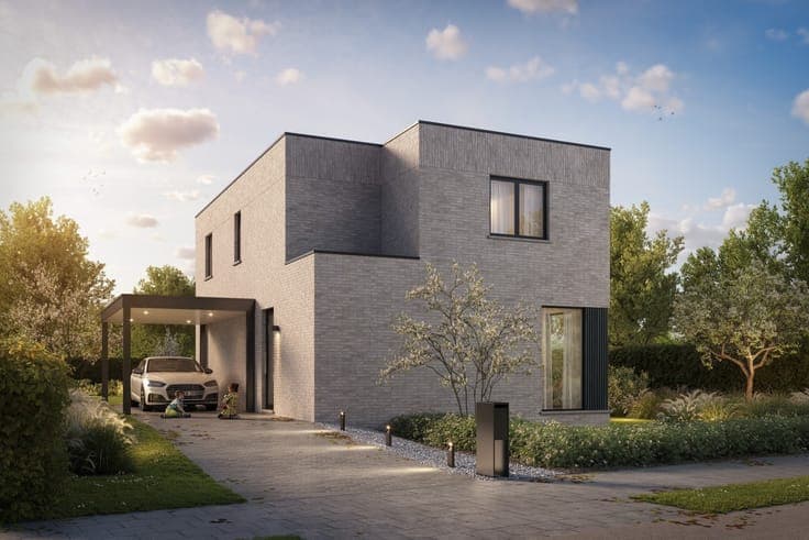 VOLLEDIG AFGEWERKTE MODERNE OPEN NIEUWBOUWWONING TE OOSTD...