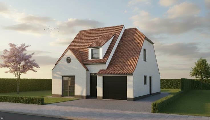 Nieuw te bouwen open bebouwing te Lebbeke