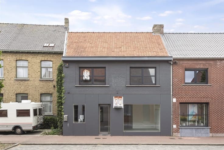 Retail space with apartment