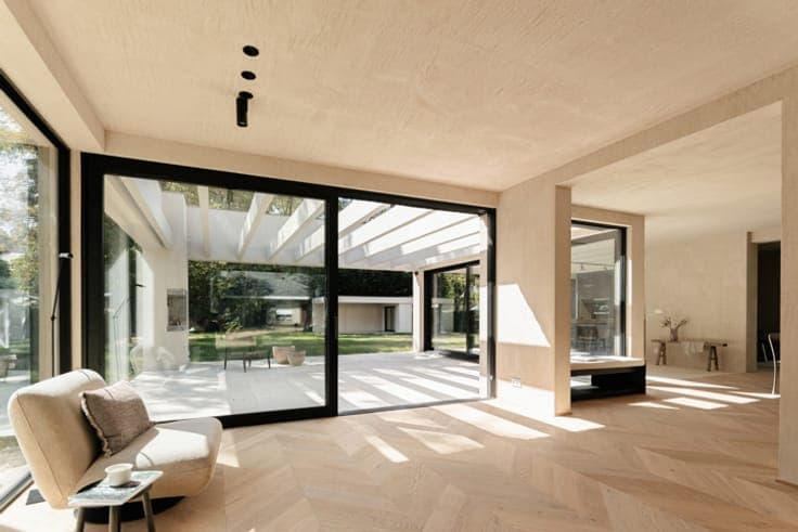 Top notch finished architectural villa in green surroundings