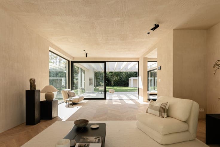 Top notch finished architectural villa in green surroundings