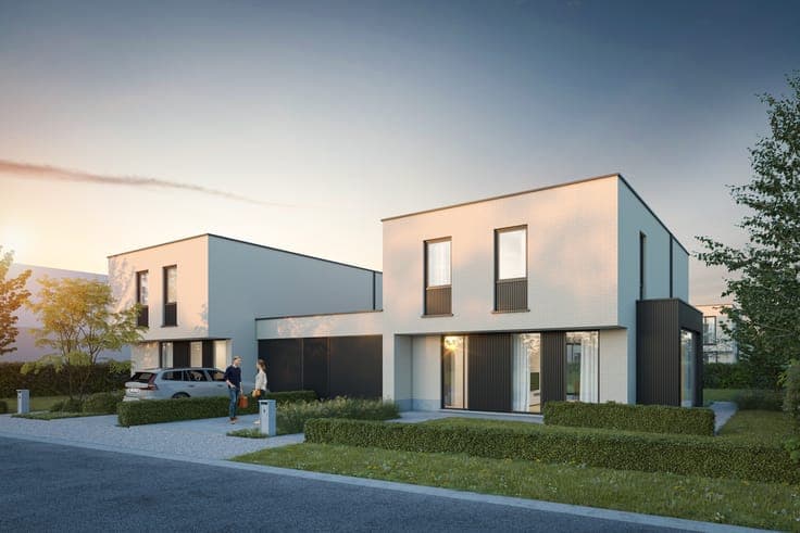 Moderne gezinswoningen met 3 ruime slaapkamers, 2 badkame...