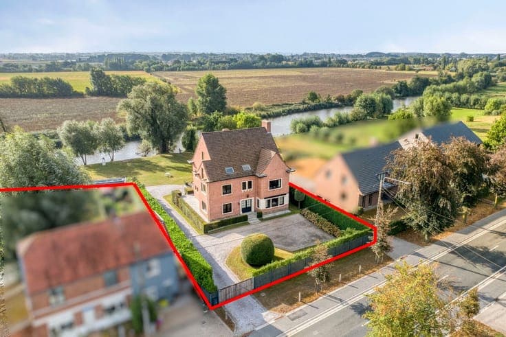 Renovated villa by the old Leie branch in Gottem