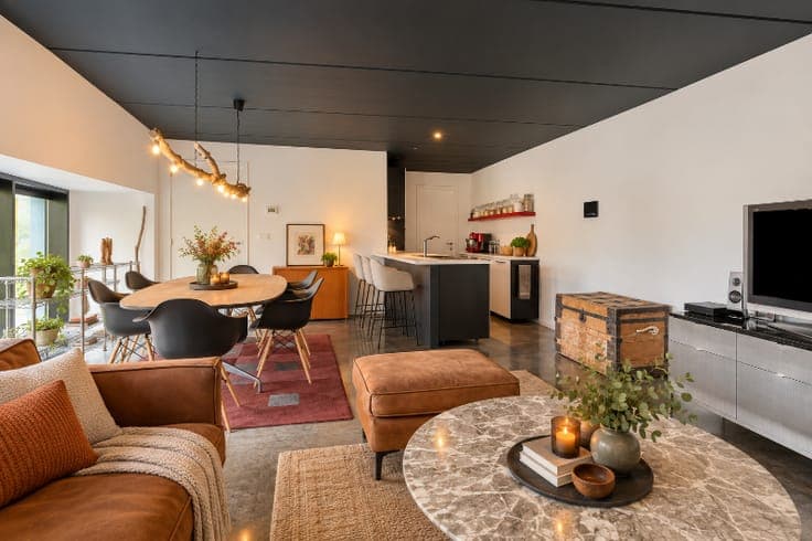 Moderne woning met kantoor en prachtig zicht op de Leie