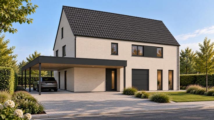 Spacious 250 m² new-build home with carport – LOT 4
