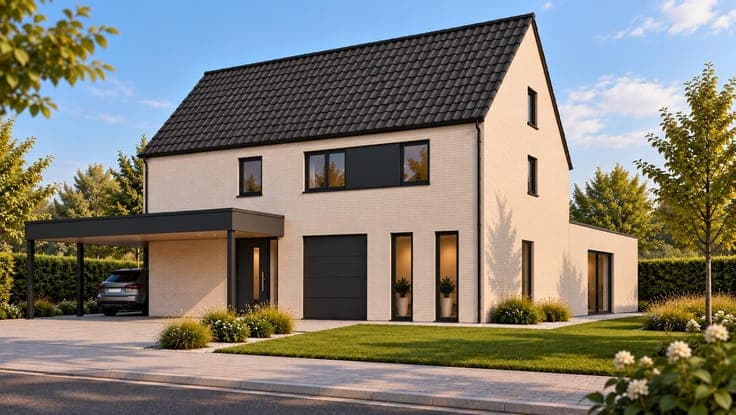Spacious 250 m² new-build home with carport – LOT 4