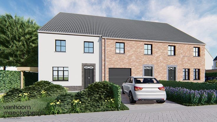 Energiezuinige nieuwbouwwoning in het centrum van Harelbeke