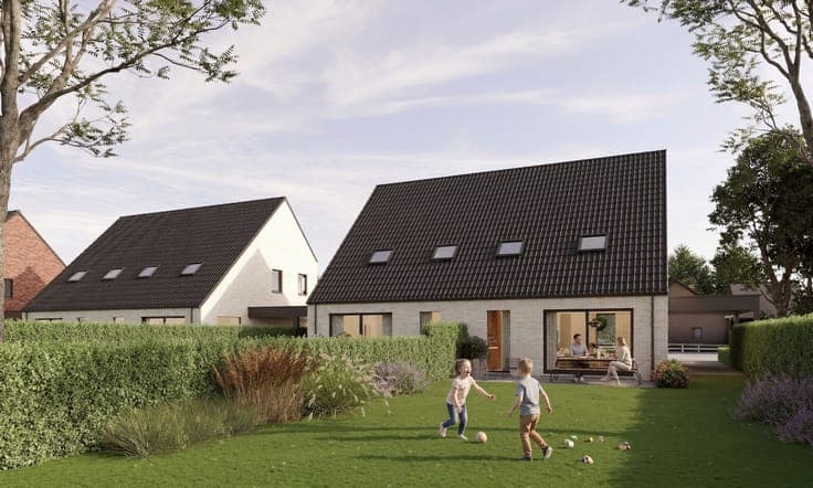 6 stylish semi-detached new-build houses in Wichelen