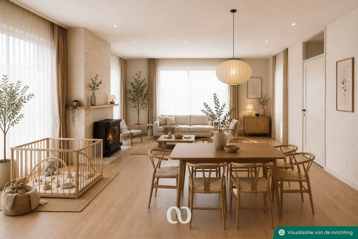 Solid single-storey house with spacious garden near the cent