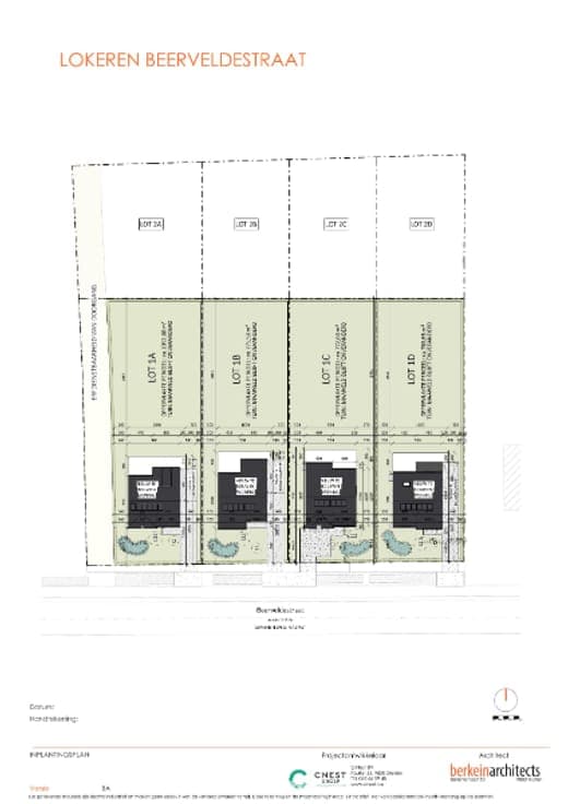Vier luxueuze nieuwbouwwoningen op royale percelen in de ...