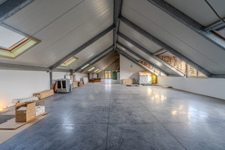 Residential property with commercial space in the center of