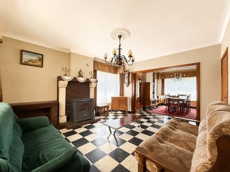 For sale, to be modernized semi-detached house with garag...