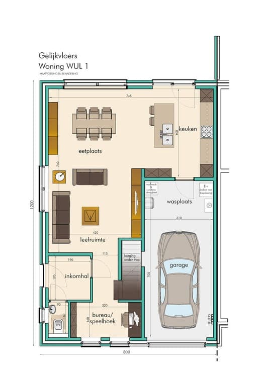 Spacious house with 3 bedrooms and versatile attic