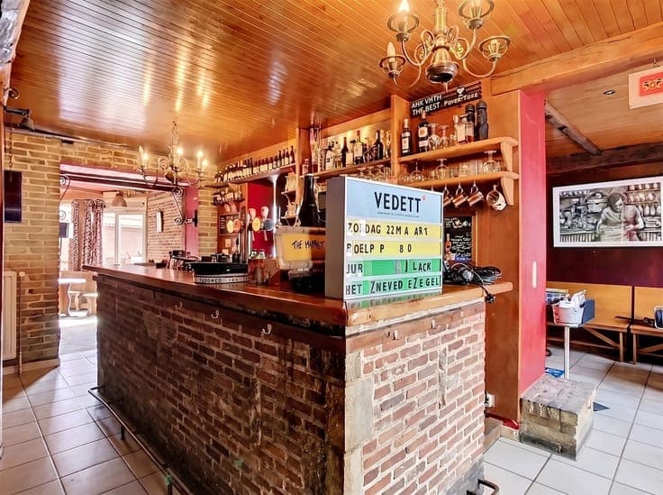 Commercial property with apartment, hall and garden