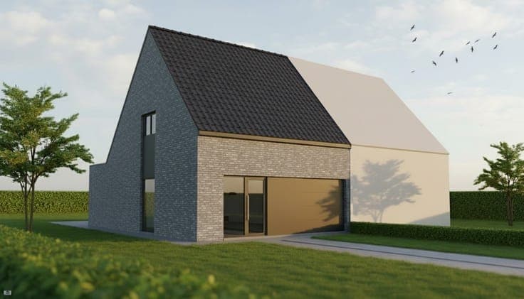 Nieuw te bouwen halfopen bebouwing te Outer