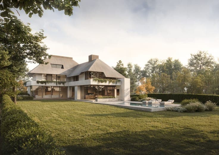 Exceptional new construction villa just steps from the Do...