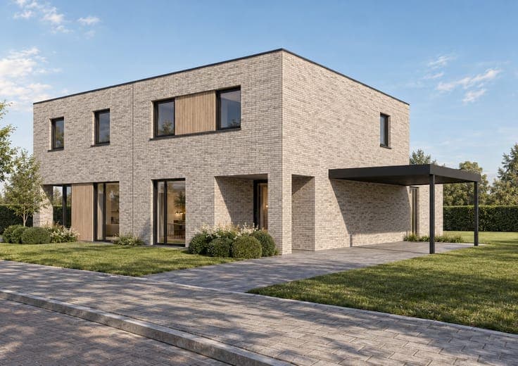 Semi-detached new-build houses in a central location in D...