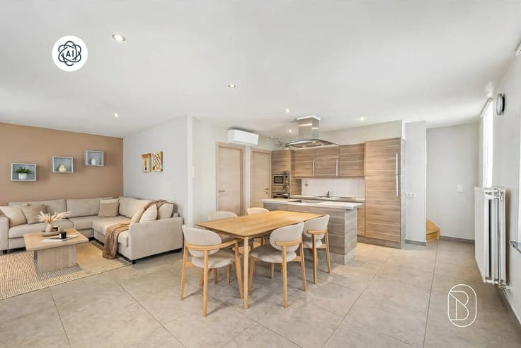 Move-in-ready 2-bedroom home with an EPC rating of B in Enam