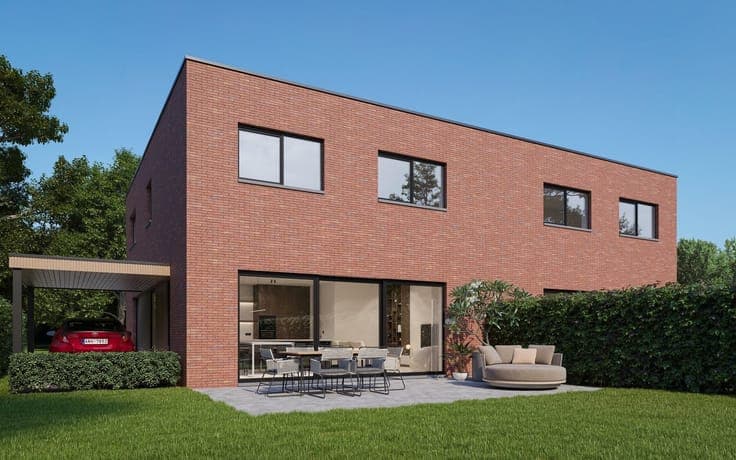 2 modern semi-detached homes with south-facing gardens