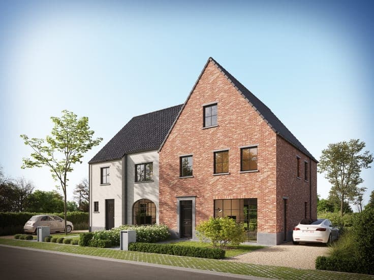 Landelijke nieuwbouw te bouwen woning Houthulst