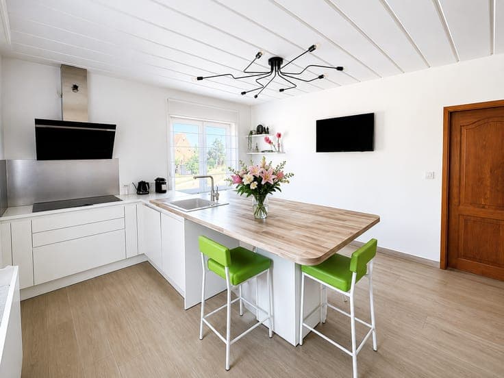 4-façade house, 3 bedrooms + 1 office space, 1200m² land