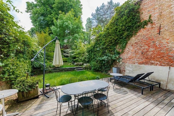 Moliere-Pl.Brugmann-exeptional manor house,south garden.