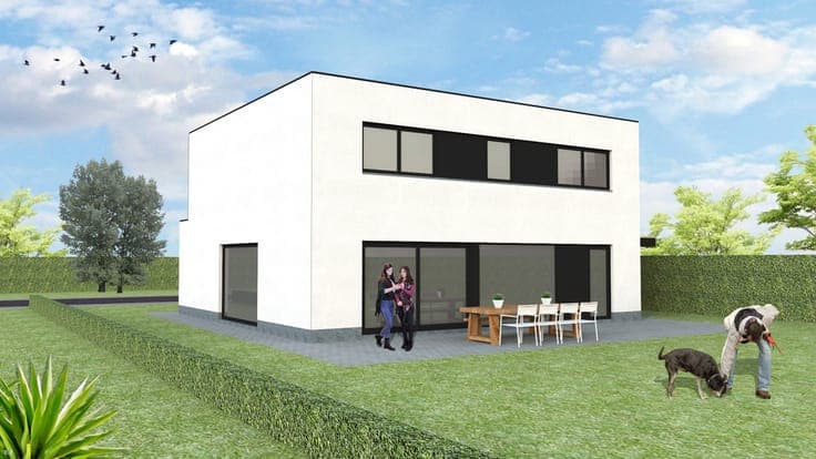 Nieuw te bouwen open bebouwing te Merelbeke-Melle