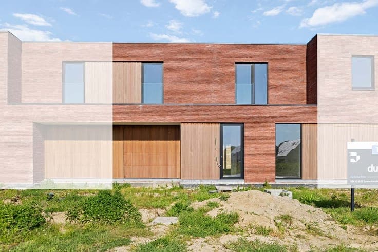 Moderne woning aan groenzone