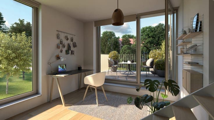 New Homes with Heat Pump & Garden