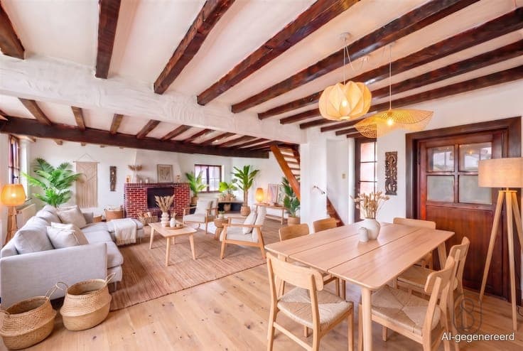 Charming farmhouse in need of renovation with 2 garages in R
