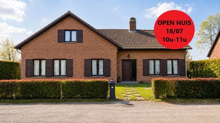 OPEN HUIS ZATERDAG 18/07 van 10u tot 11u. Ruime en energi...
