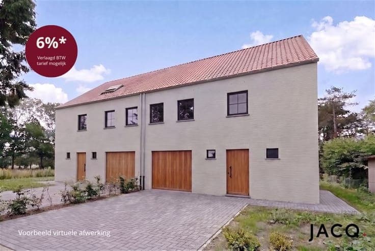 5 moderne, landelijke nieuwbouwwoningen te Brecht