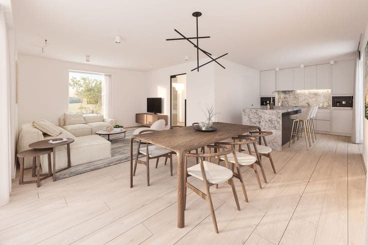 4 maisons neuves comprenant chacune 3 chambres