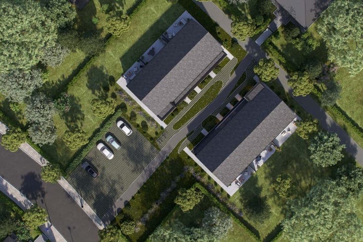Moderne en energiezuinige nieuwbouwwoning aan de rand van...