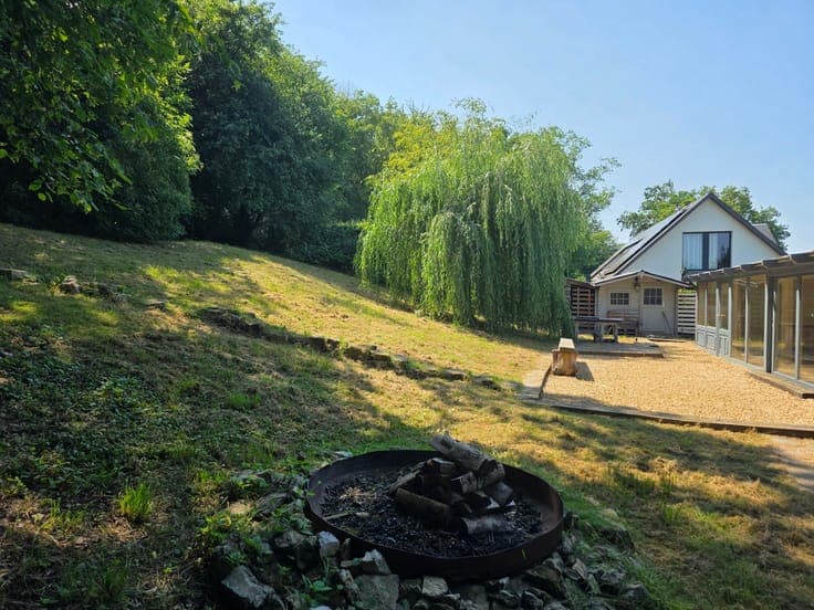 House with unobstructed views of the surrounding countryside