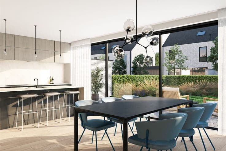 Energieneutrale open bebouwing met garage