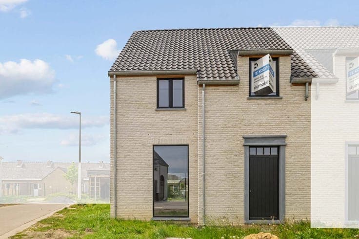 Energiezuinige halfopen nieuwbouw