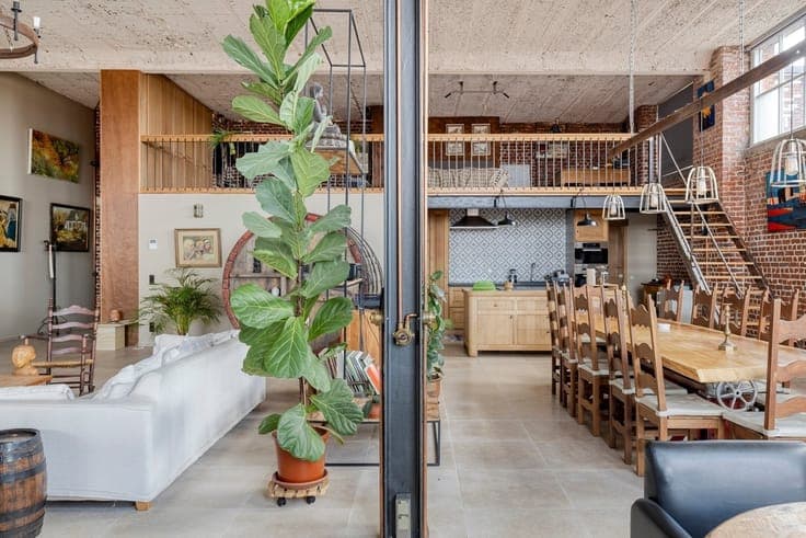 Bright, spacious loft with a large terrace