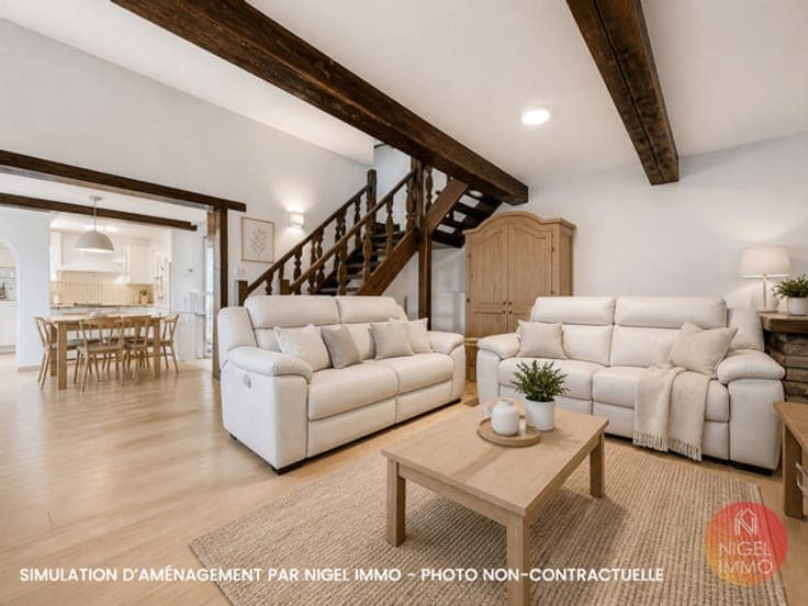 Ensemble immobilier avec partie professionnelle, PEB : D/E