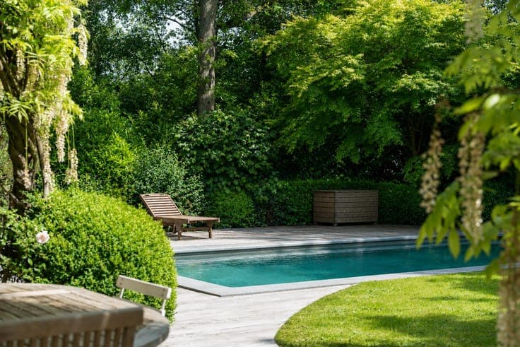 Charming property with pool and lush surroundings