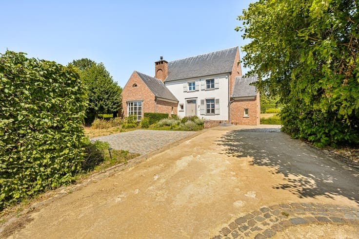 Country house with beautifully landscaped ornamental garden