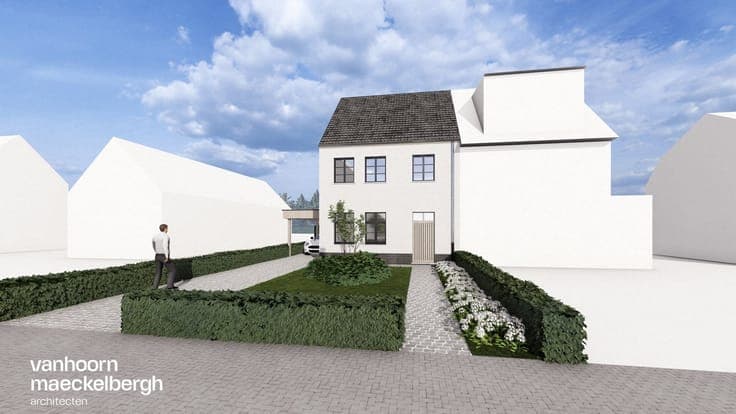 Nieuwbouw in landelijke stijl te Torhout