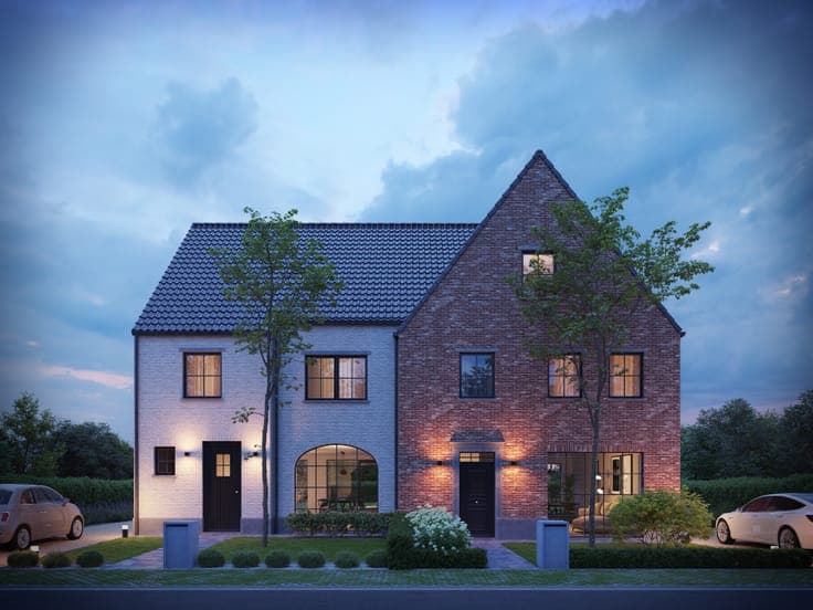 Landelijke nieuwbouw te bouwen woning Houthulst