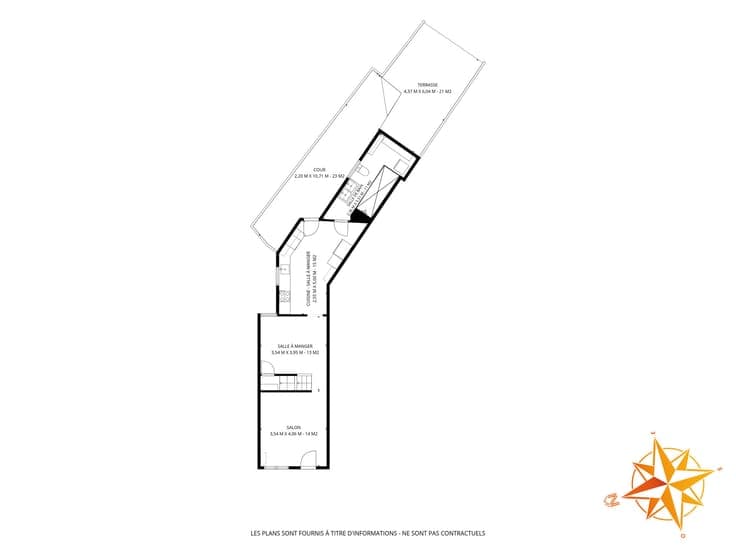 3 façades, proche de tout, 3CH + bureau, bel extérieur.