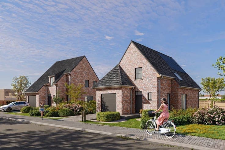 Newly built house with 4 bedrooms in Woestinestraat in Sijse