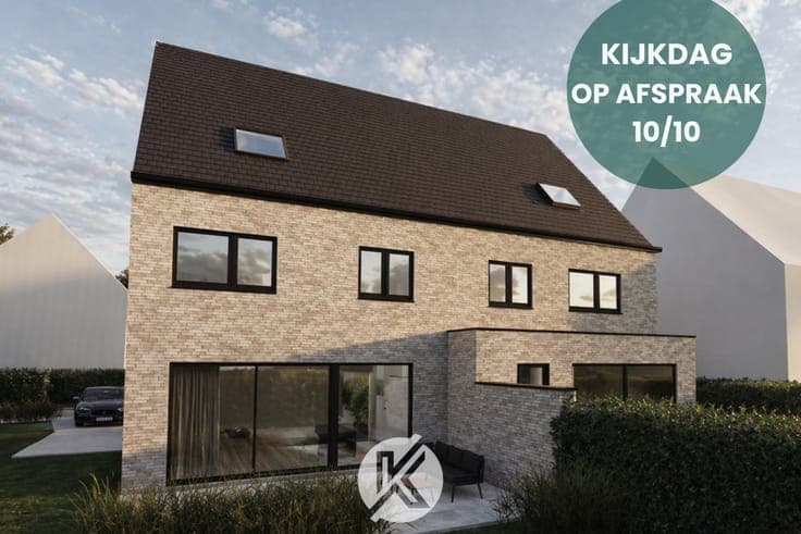 Halfopen nieuwbouwwoning op een rustige ligging